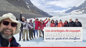 groupes voyageurs dans les Rocheuses d'Alberta